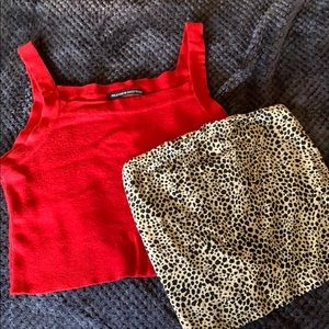 Red and Cheetah Tank Top Bundle